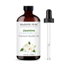 Majestic Pure Jasmine Essential Oil with Glass Dropper - Huge 4 Fl Oz - 100% Pure and Natural Jasmine Oil - Premium Grade Essential Oils for Diffuser, Aromatherapy, Soap and Candle Making by CozyNest Decor