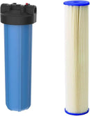 Pentair Pentek Big Blue Filter Housing and Sediment Water Filter Cartridge Bundle by CozyNest Decor