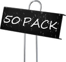 50 Pack Metal Plant Labels for Outdoor Garden Waterproof Plant Markers, Labels Garden Markers for Seedlings Herbs Vegetable Greenhouse Gifts, with Pen - Black by GreenHaven Gardens