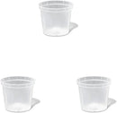 rePotme 3 inch Orchid Pot 3 Pack - Slotted Orchid Pots with Holes for Repotting (Crystal Clear) by GreenHaven Gardens