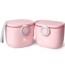 Termichy Baby Formula Dispenser, Portable Milk Powder Dispenser Container with Carry Handle and Scoop for Travel Outdoor Activities with Baby Infant, 8.8OZ, 0.55LB, 250g (Pink-2pack) by TinyTreasures Baby Boutique