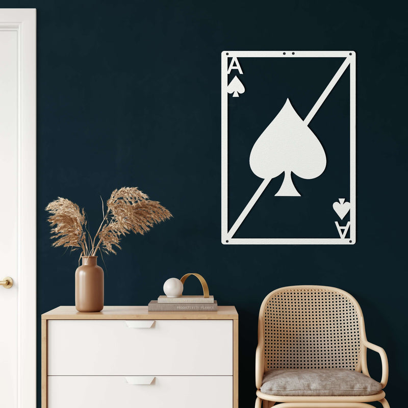 Spade Heart Metal Wall Art