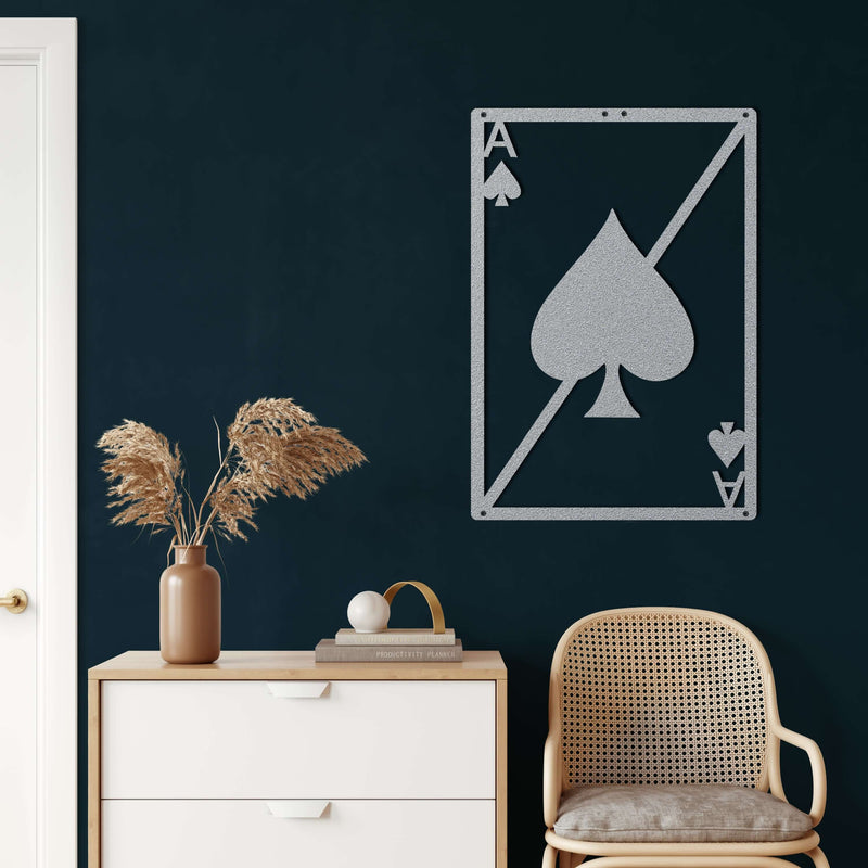 Spade Heart Metal Wall Art