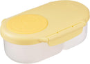b.box Snack Containers for Kids, Toddler Snack Box Container, Reusable Small Bento Box for Lunch, School & Travel, Leak Proof, BPA free, Dishwasher Safe, Ages 4 months+ (Lemon Twist, 12oz) by TinyTreasures Baby Boutique