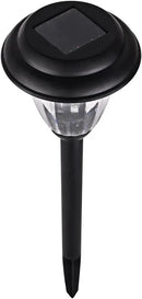 Solar Outdoor Pathway Lights Matt Black Stainless Steel Painted LED Lights for Garden Landscape Path Yard Driveway (black-8pack) by GreenHaven Gardens
