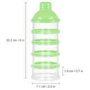 Accmor Formula Dispenser On The Go, 5 Compartments Stackable Formula Container for Travel, Baby Milk Powder Kids Snack Container, BPA Free by TinyTreasures Baby Boutique