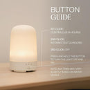 Vitruvi Glow Ultrasonic Essential Oil Diffuser | Aromatherapy Diffuser for Home, Kids Room, Room Decor (100 ml) White by TinyTreasures Baby Boutique