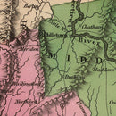 Vintage Map of Connecticut 1824