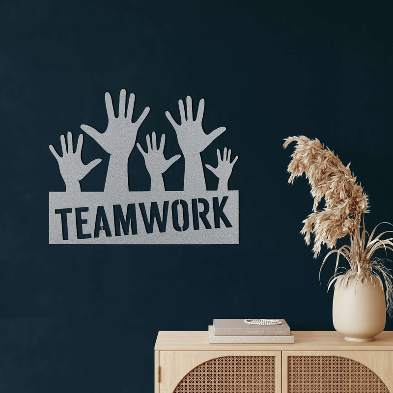 Team Work Metal Wall Art