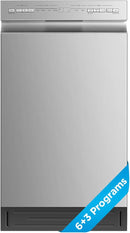 Midea MDF18A1AST Built-in Dishwasher with 8 Place Settings, 6 Washing Programs, Stainless Steel Tub, Heated Dry, Energy Star by TinyTreasures Baby Boutique
