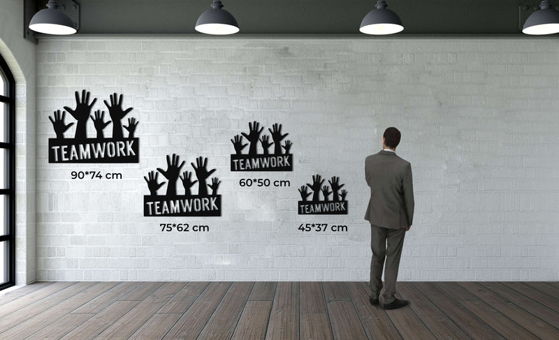Team Work Metal Wall Art