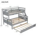 Bunk Bed With Ladder And Safety Guardrail by HouseOfZazla