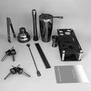 14-Piece Cocktail Shaker Set Bartender Kit with Black Stand, Bar Tool Set for Drink Mixing Bartending Kit Bar Sets Accessories: 750ml(25oz) Shaker, Jigger, Muddler, Cocktail Recipes (Black) by CozyNest Decor