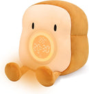 QANYI Plush Toy Night Light Alarm Clock for Kids, Multiin-one Cozy Toast Plushies Bed Clock with Dual Alarm and Snooze, Dimmable Bed Lamp Birthday Gifts Ideal for Children Teens Girls Boys Women by TinyTreasures Baby Boutique
