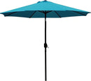 Sunnyglade 9' Patio Umbrella Outdoor Table Umbrella with 8 Sturdy Ribs (Teal Blue) by GreenHaven Gardens
