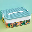 Toys Organizer Storage Case for Lego Box Kids Toy Stackable Building Blocks with Lids Bins Adjustable Lego Storage Containers Plastic Toy Box 1 Layer by CozyNest Decor