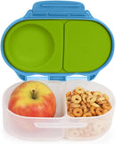 b.box Snackbox | Mini Bento Lunch Box with 2 Leakproof Compartments | Ideal for Toddlers, Kids Lunch & Snacks | Fits Whole Piece of Fruit | BPA Free - Ocean Breeze by TinyTreasures Baby Boutique