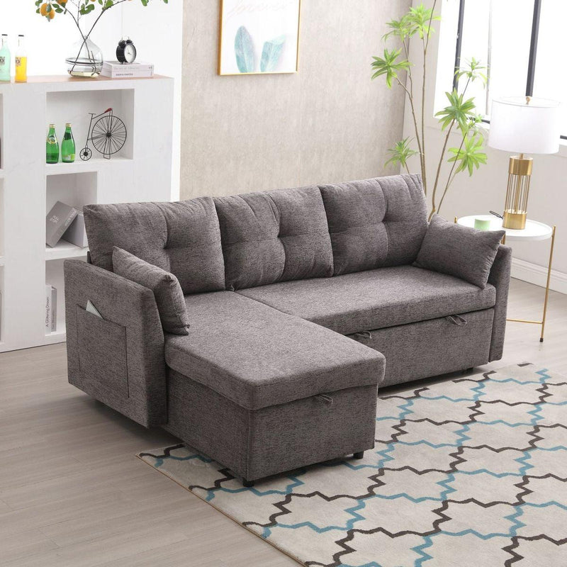 Modular Sectional Sofa L Shaped Modular Couch with Reversible Chaise Modular Sofa Sectional Couch with Storage Seats
