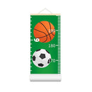 Baby Growth Chart for Wall - Height Chart for Kids Nursery Decor Wall Hanging Measurement Ruler Toddler Room Decor Play Room Essentials Birthday Christmas Gifts for Boys Girls 79"X7.9" (Sports Balls) by TinyTreasures Baby Boutique