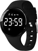 Kids Watches for Girls Boys Digital Sport Watch with Step Counter Pedometer Vibration Alarm Clock, No App Waterproof Fitness Tracker Kids Watch Boys Girls Teens Students Ages 5-16 by TinyTreasures Baby Boutique
