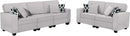 L Lengend Vansen Modular Sectional Sofa U Shaped Couch with Ottoman Modern Reversible Corner Sectional Couch for Living Room (Light Grey, 2+3) by CozyNest Decor