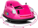12V Bumper Car for Toddlers, Electric Toy Ride on Battery Car with Kids W/Parent Remote Control, 2-Speed, 360 Degree Spin, Music & LED Lights for Kids, Pink by TinyTreasures Baby Boutique