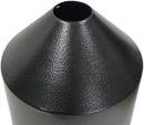 Set of 2 Audubon Torpedo Squirrel Baffles - Black Steel, 6" Diameter Each, Protect Bird Feeders on Poles by CozyNest Decor