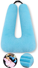 Travel Pillow Cushion for The Back Seat of Car Car Pillow for Kids A Sleeping Artifact Suitable for Long-Distance Travel of Adults and Children Travel Pillow for Kids Blue by TinyTreasures Baby Boutique