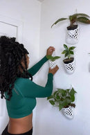 4PK Wall Planters for Indoor Plants, Macrame Plant Hanger | Wall Planter, Plant Hanger, Hanging Planter (2 Large + 2 Small) by CozyNest Decor