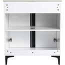 30" Freestanding Bathroom Vanity With Ceramic Sink-BVB06730WH-