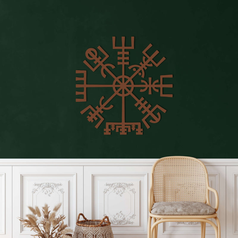 Helm of Awe Metal Wall Art