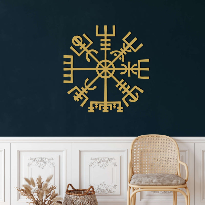 Helm of Awe Metal Wall Art