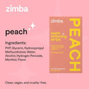 Zimba Teeth Whitening Strips Vegan Whitening Strip Enamel Safe Teeth Whitening Hydrogen Peroxide Teeth Whitener for Coffee, Wine, and Other Stains, 28 Strips (14 Day Treatment), Peach by CozyNest Decor