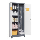 Lockers With Locking Doors, Adjustable Shelves, High Broom Tool Storage Cabinet by HouseOfZazla