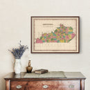 Vintage Map of Kentucky 1824