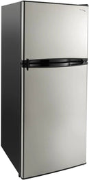 RecPro 10 Cu Ft 12V RV Refrigerator | Black Frost-Free Fridge with Freezer | Double Door, Adjustable Shelves, Reversible Door, Built-In Lock | 23.5”W x 26”D x 59”H | Off-Grid & Dry Camping Ready by CozyNest Decor