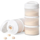 Termichy Stackable Formula Dispenser Portable Milk Powder Container, 2 Pack, White by TinyTreasures Baby Boutique