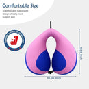 MOOB Kids Pillow Neck Pillow for Car & Airplane, Traveling Gifts for Toddler & Children U-Shape Car Seat Head Travel Neck Pillow Dark Purple by TinyTreasures Baby Boutique