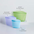 Stasher Premium Silicone Reusable Food Storage Bags, 3-Pack, Multi, Multi-Use Food Storage Bags, Lunch Bag, Travel Containers, BPA Free, Leak-free, Dishwasher-Safe, Eco-friendly by TinyTreasures Baby Boutique