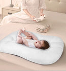 Baby Lounger for Newborn 0-18 Months, Bionic Design Infant Floor Seats & Loungers for Home and Travel, Soft Organic Cotton Baby Lounger, Newborn Babies Shower Gifts by TinyTreasures Baby Boutique