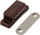 Cabinet Magnet Latch - Best for Cabinet Doors, Cupboards, Drawers and Shutters - Cabinet Magnetic Latch Easy Install - Magnetic Cabinet Catch Screws Included - Set of 12（Brown） by TinyTreasures Baby Boutique