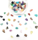 Natural Chip Stone Beads About 1500 Pcs Irregular Chakra Gemstones Healing Crystal Loose Rocks Bead Hole Drilled DIY for Bracelet Jewelry Making Kit(5-8mm, 24 Color) by TinyTreasures Baby Boutique