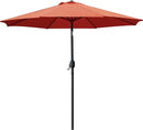Sunnyglade 9' Patio Umbrella Outdoor Table Umbrella with 8 Sturdy Ribs (Orange) by GreenHaven Gardens