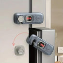 2x Child Kid Lock Fridge, Freezer, Cabinet Catch Baby Safety Lock Door Safe (Grey) by TinyTreasures Baby Boutique