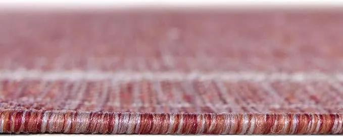 Unique Loom Outdoor Border Collection Area Rug - Soft Border (13'Square, Rust Red/ Ivory), photo 4 of 6