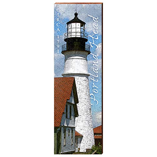 Portland Head Lighthouse Home Decor Art Print on Real Wood