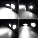 T-SUN 2W Solar Spotlights, LED Solar Powered Landscape Lights Outdoor Waterproof Solar Security Wall Lights Auto ON/Off Dual Head Light for Garden Yard Patio(Cold White)