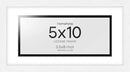 Homeforia 5x10 Business License Frame White, High End Oak 5 x 10 White Wood Document Certificate Frame with Mat 4x9, 10x5 Wooden Picture Frames for Wall or Tabletop, Tempered Glass, Wall Kit, Set of 1 by CozyNest Decor