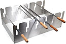 Brazilian BBQ Catering Deluxe Kit - 28pc Stainless Steel Skewer Set - Silver by GreenHaven Gardens