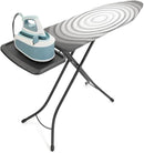 Brabantia - Ironing Board C - Extra Large Steam Unit Holder - Adjustable in Height - Non-Slip Rubber Feet - Cotton Cover with Foam Layer - Foldable XL Unit - Titan Oval - 49 x 18 inches by CozyNest Decor